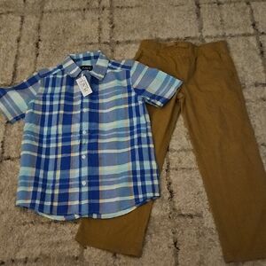 TCP Button Down Shirt & Old Navy Pants